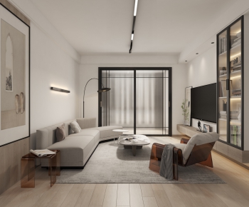 Modern A Living Room-ID:394730633