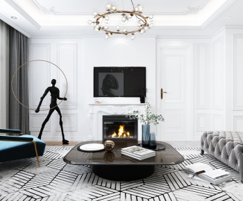 Modern A Living Room-ID:131129984