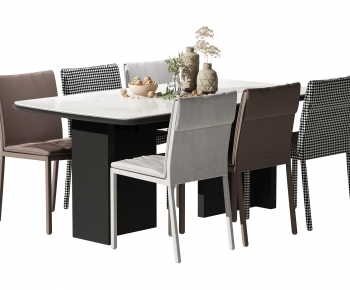 Modern Dining Table And Chairs-ID:498006112