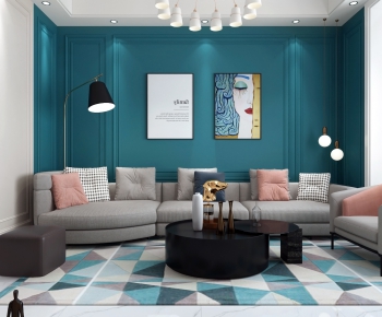 Modern A Living Room-ID:811193948