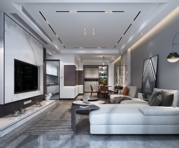 Modern A Living Room-ID:770349033