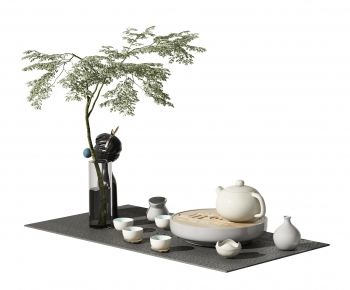 新中式茶具花瓶-ID:974740987