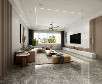 Modern A Living Room-ID:782788049