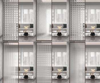 Modern Glass Screen Partition-ID:547923093