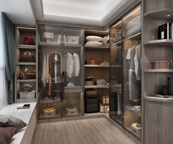 Modern Clothes Storage Area-ID:895378115