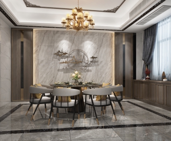 New Chinese Style Dining Room-ID:700324067