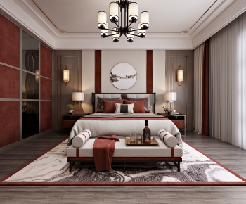 New Chinese Style Bedroom-ID:907077077