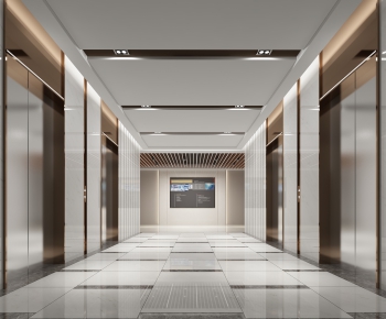 Modern Office Elevator Hall-ID:415587901