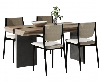 Modern Dining Table And Chairs-ID:873429894