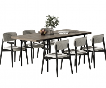 Modern Dining Table And Chairs-ID:551367048