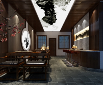 New Chinese Style Teahouse Tea House-ID:978697061