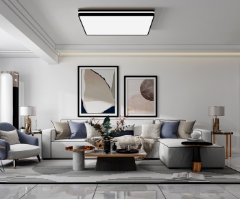 Modern A Living Room-ID:736674073