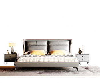 Modern Double Bed-ID:915016894