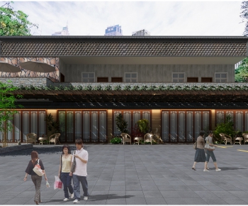New Chinese Style Facade Element-ID:602629906