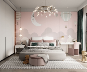 Nordic Style Girl's Room Daughter's Room-ID:566800129