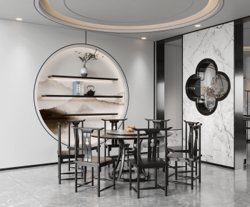 New Chinese Style Dining Room-ID:756735097