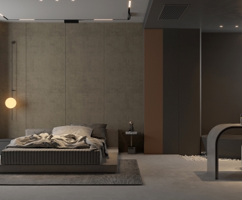 Industrial Style Bedroom-ID:444756031