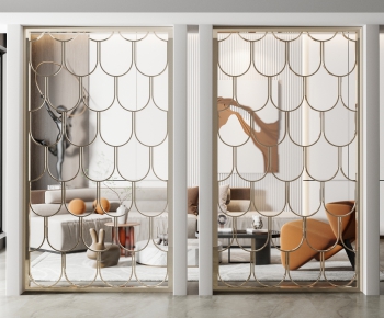 Modern Metal Screen Partition-ID:708223108