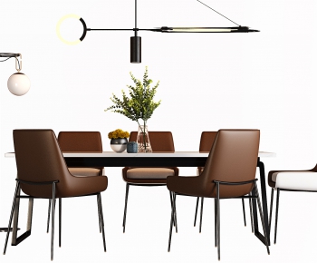 Modern Dining Table And Chairs-ID:827064045