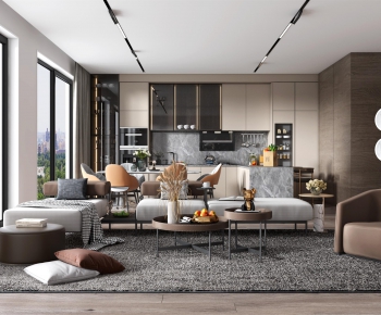 Modern A Living Room-ID:493983039