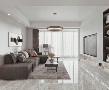 Modern A Living Room-ID:473695043