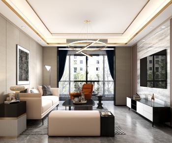 Modern A Living Room-ID:610364919