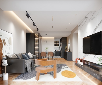 Modern A Living Room-ID:268152959