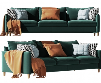 Nordic Style Three-seat Sofa-ID:483571055