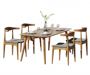 Nordic Style Dining Table And Chairs-ID:253273015