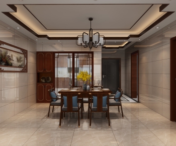 Chinese Style Dining Room-ID:450125931