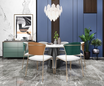 Modern Dining Table And Chairs-ID:587811956