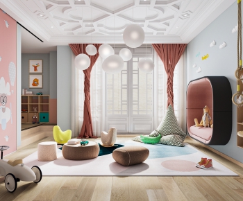 Modern Children's Room Activity Room-ID:509605887