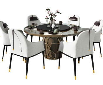 New Chinese Style Dining Table And Chairs-ID:414383895