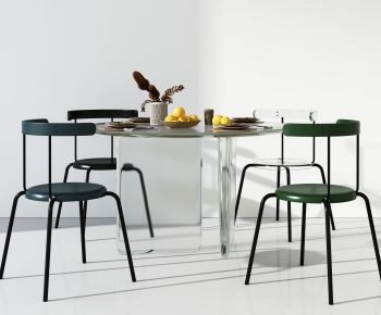 Modern Dining Table And Chairs-ID:914556032