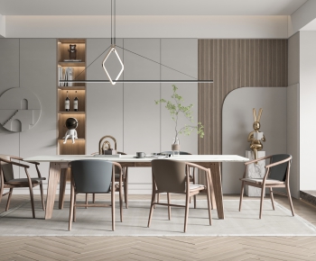 Nordic Style Dining Room-ID:689507011