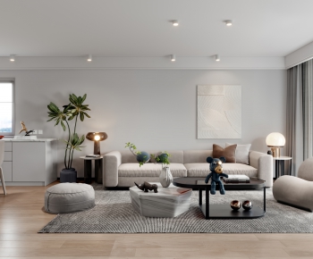 Modern A Living Room-ID:195290095