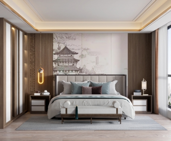 New Chinese Style Bedroom-ID:549861918