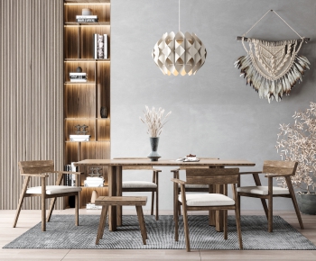 Nordic Style Dining Table And Chairs-ID:845349073
