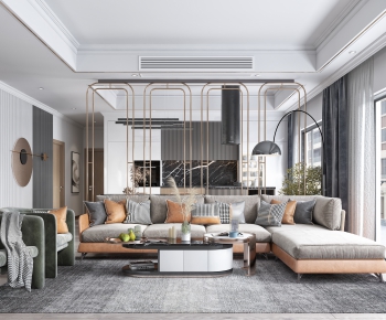 Modern A Living Room-ID:184360981