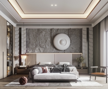 New Chinese Style Bedroom-ID:137424957