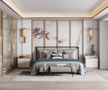 New Chinese Style Bedroom-ID:920083059