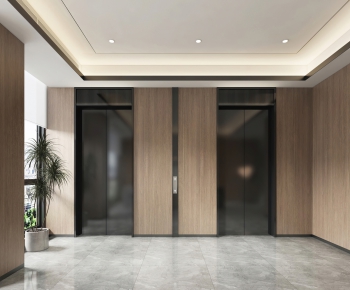 Modern Corridor/elevator Hall-ID:991601942