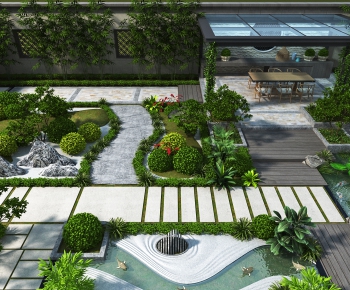 New Chinese Style Courtyard/landscape-ID:149807939
