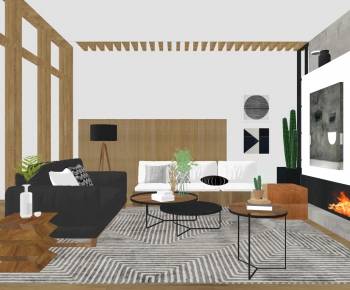 Modern A Living Room-ID:339198116