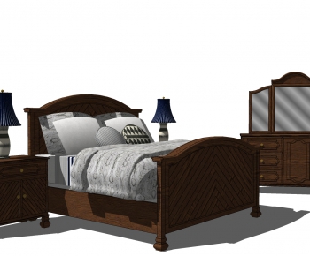 European Style Double Bed-ID:797941922