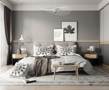 Nordic Style Bedroom-ID:614926108