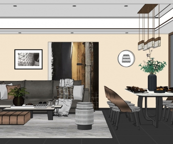 Modern A Living Room-ID:848834991