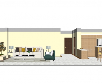 Modern A Living Room-ID:387573006