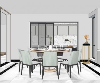 Modern Dining Room-ID:446923972