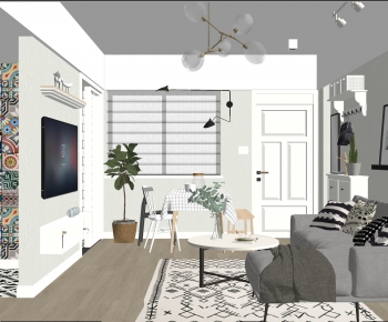 Nordic Style A Living Room-ID:728903065